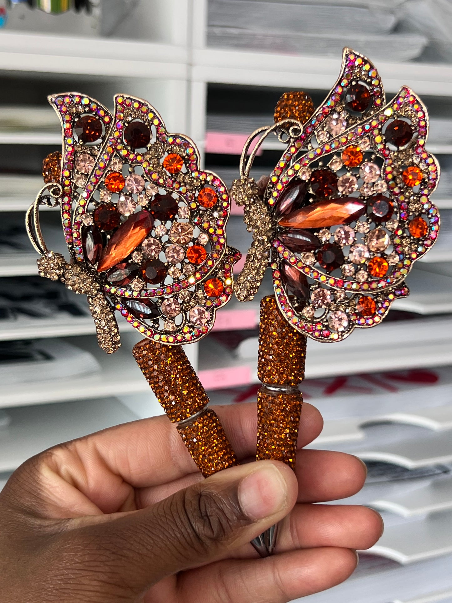 Fall Color Half Butterfly Pen