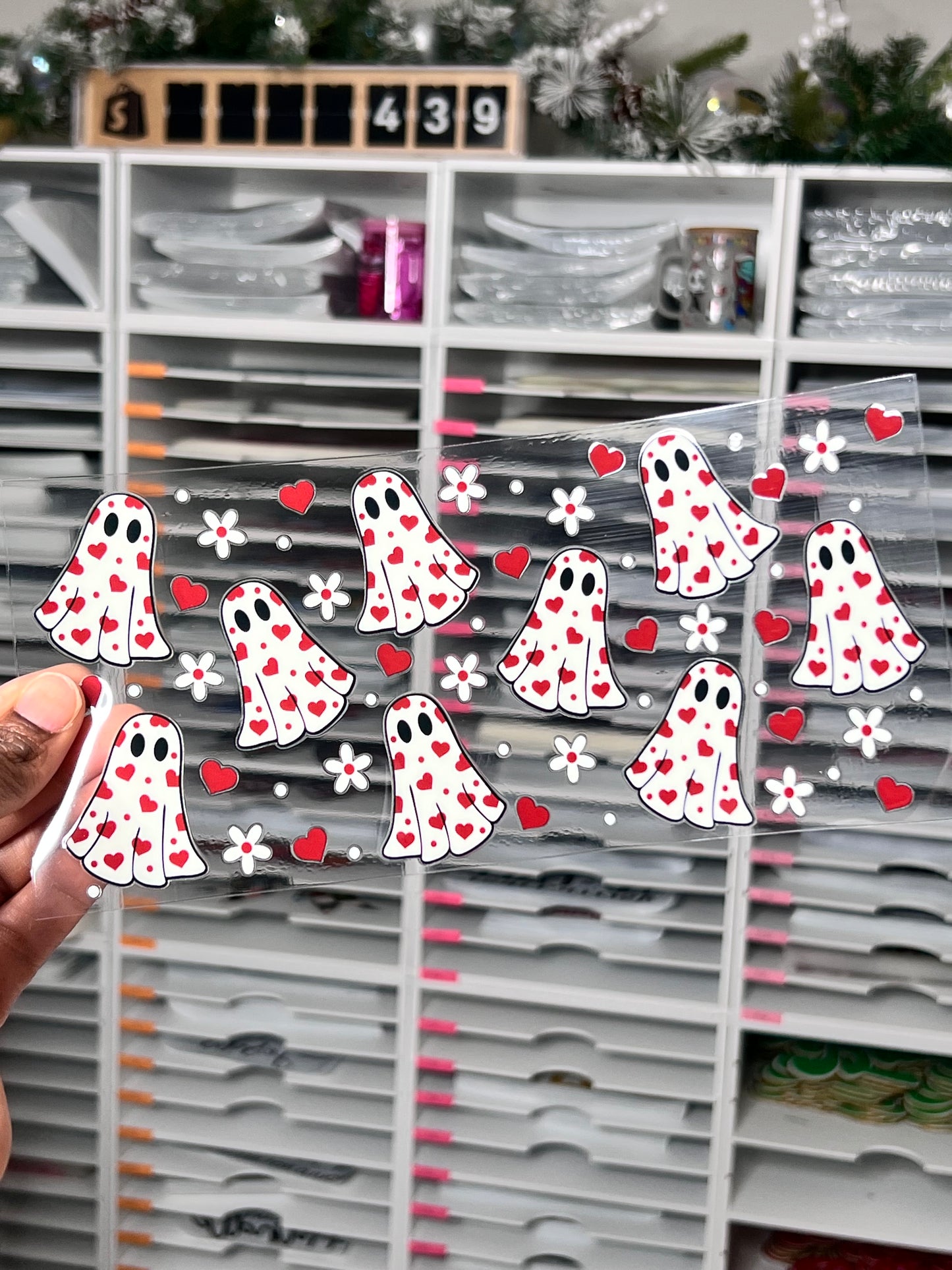 Valentine Ghosts UV DTF Transfer