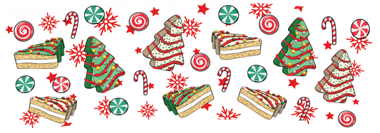 Christmas Calories 40 oz Tumbler Sublimation Transfer