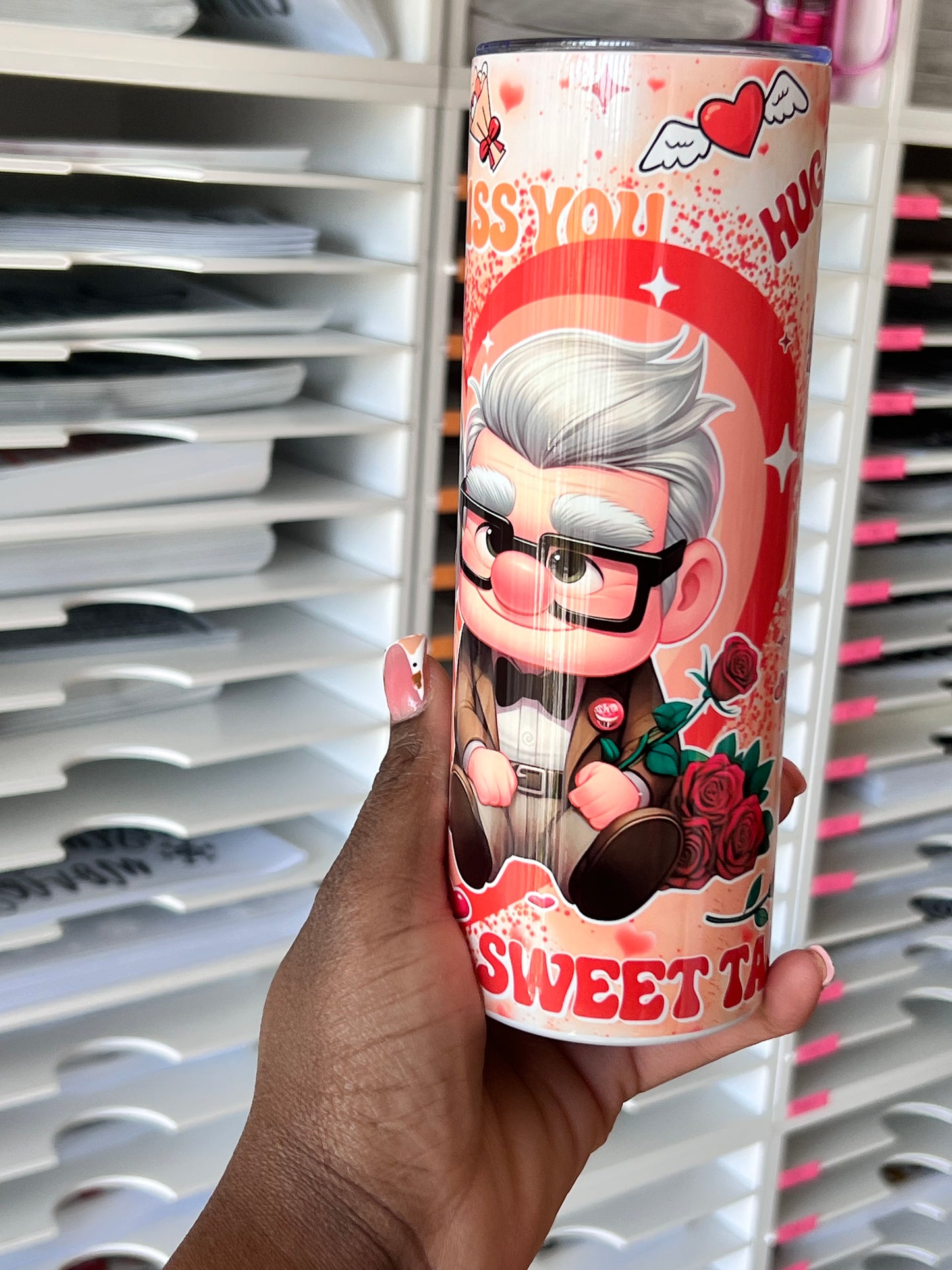 Ellie and Carl Valentine Tumbler