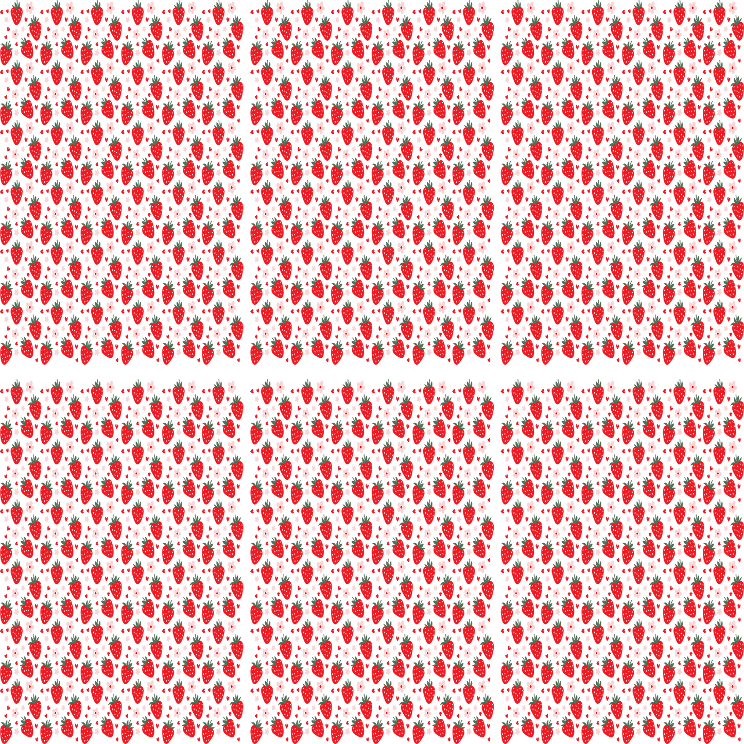 Strawberry Jumbo Paperclips Sublimation Transfer