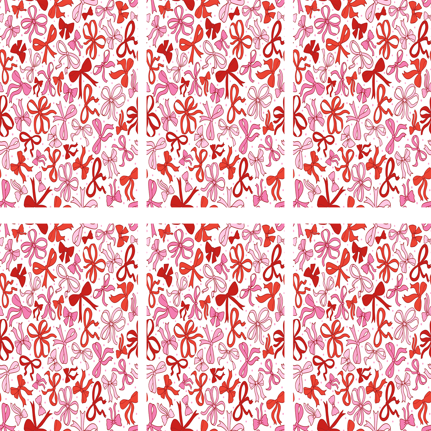 Coquette Bows Jumbo Paperclip Sublimation Transfer