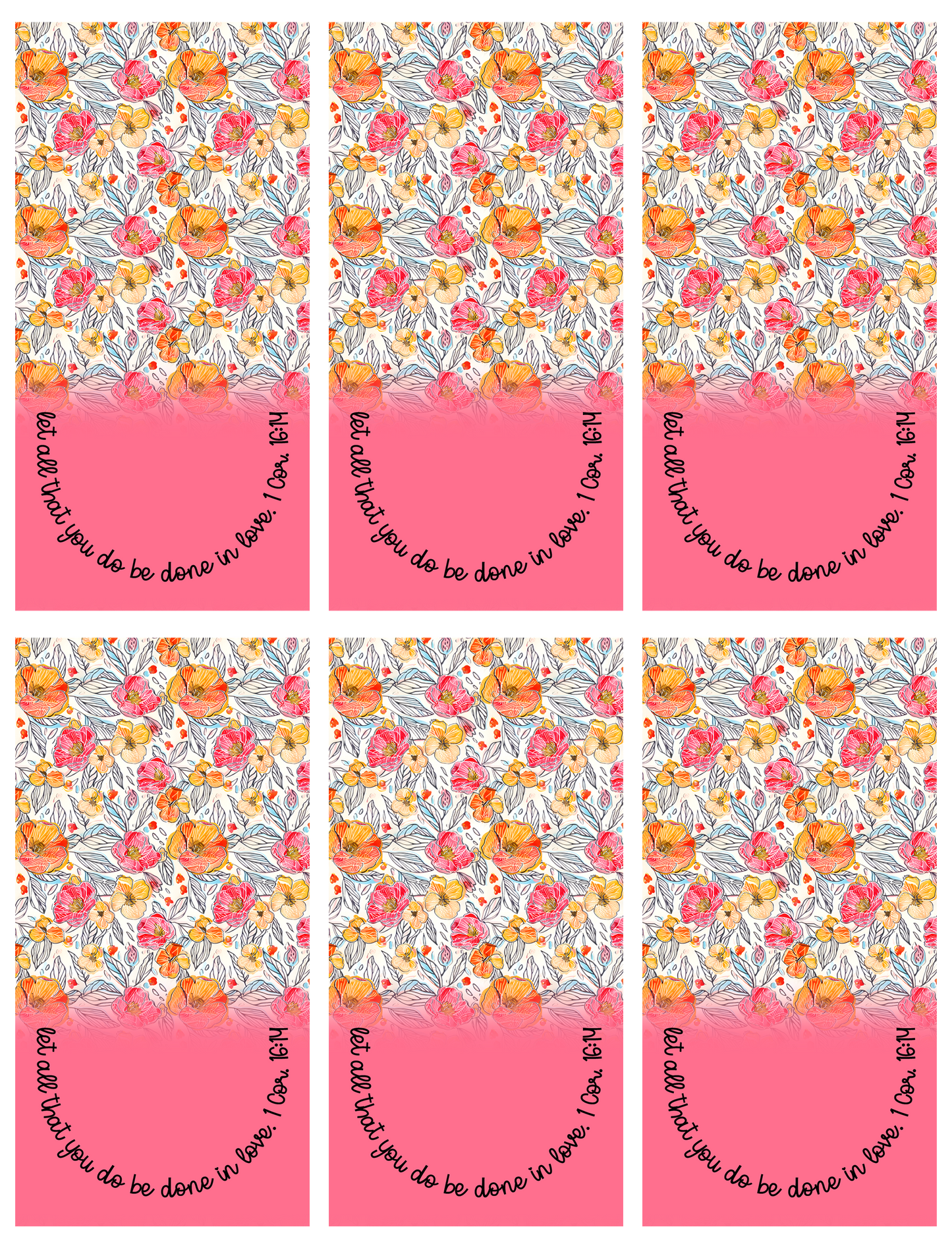 Done In Love Jumbo Paperclip Sublimation Transfer