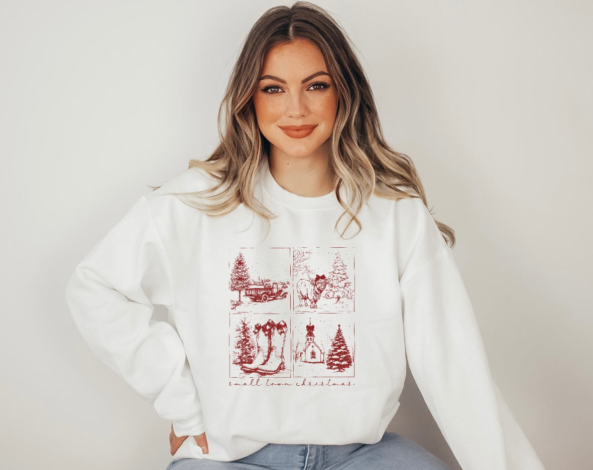 Small Town Screen Print Transfer