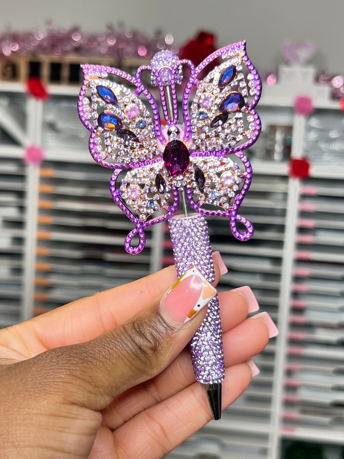 Purple Butterfly Pen