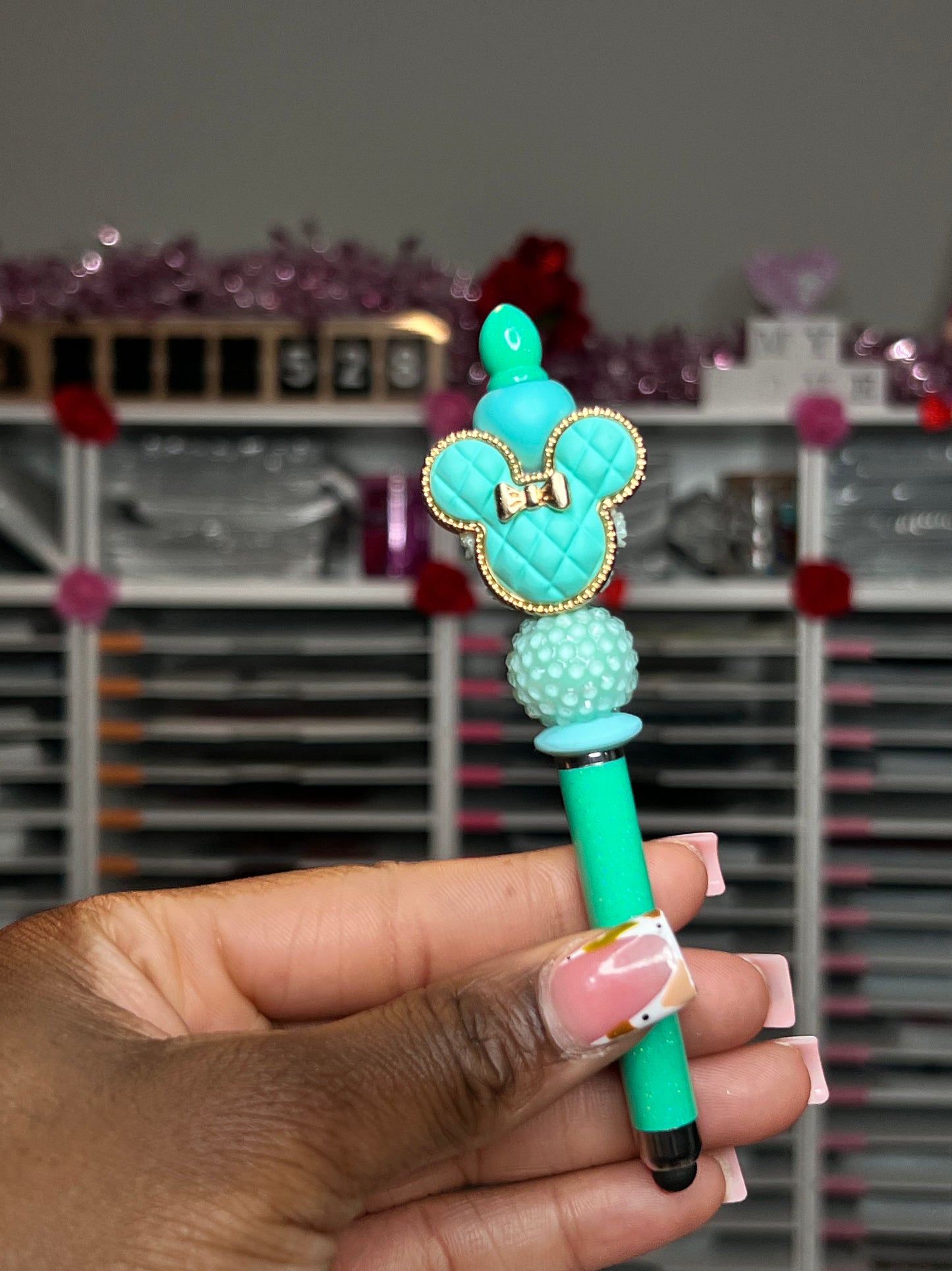 Mint Mickey Head Stylus