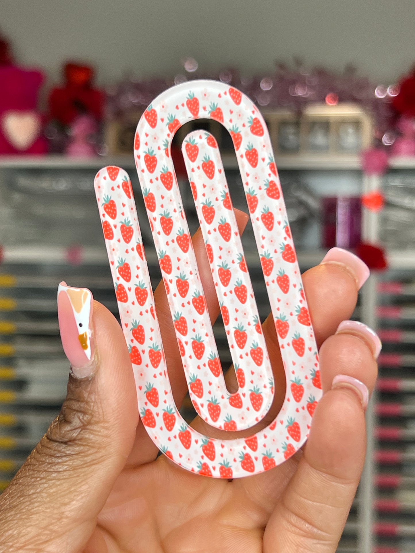Strawberry Jumbo Paperclip