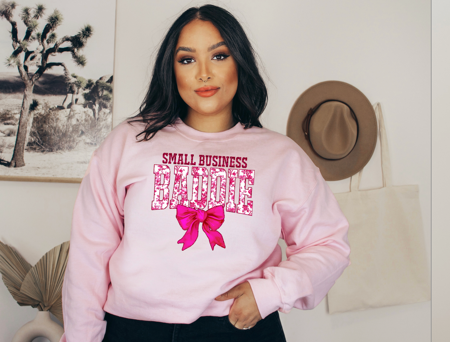 Pink Small Business Baddie DTF Transfer