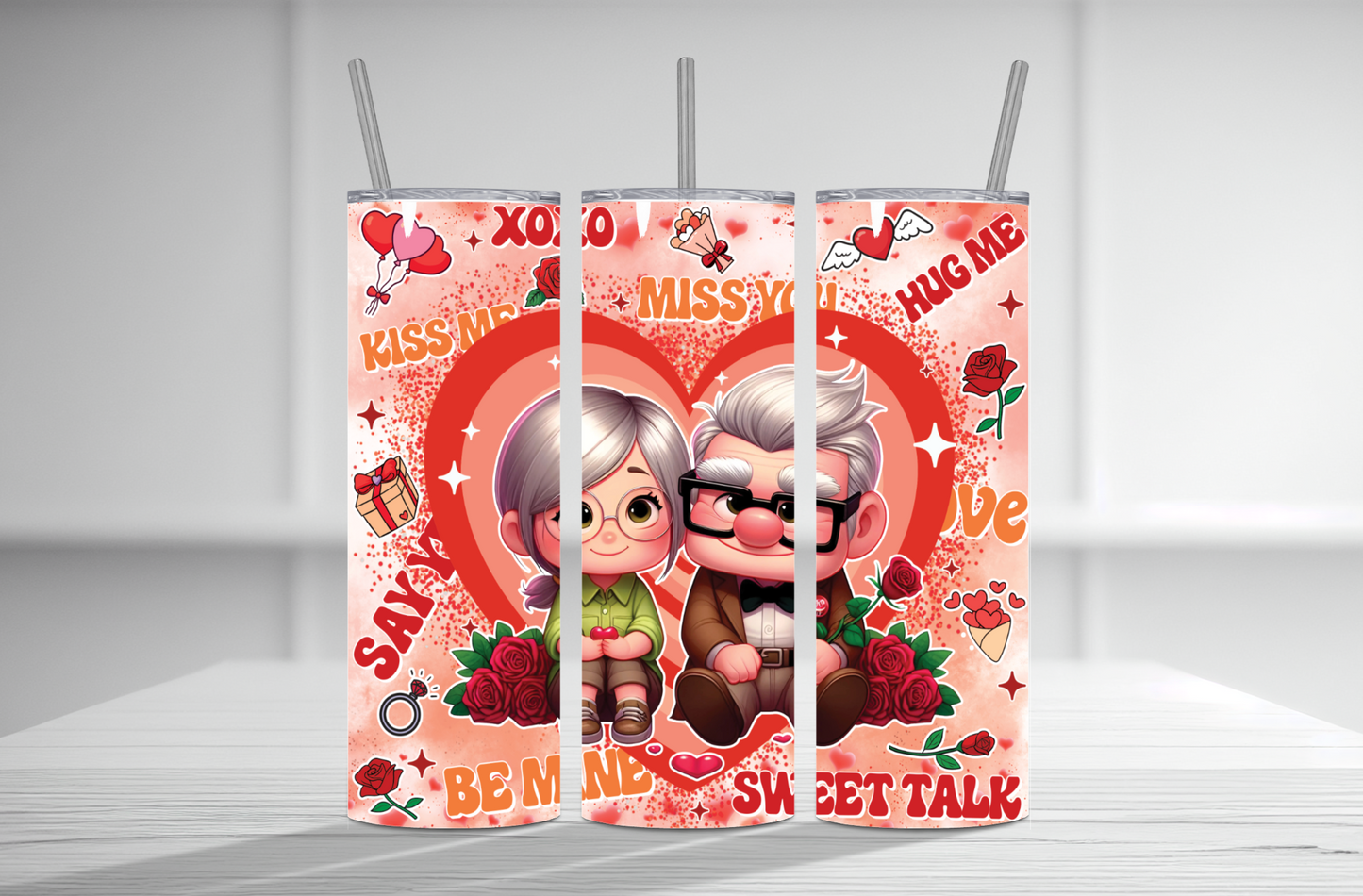 Carl and Ellie 20 oz Tumbler Sublimation Transfer