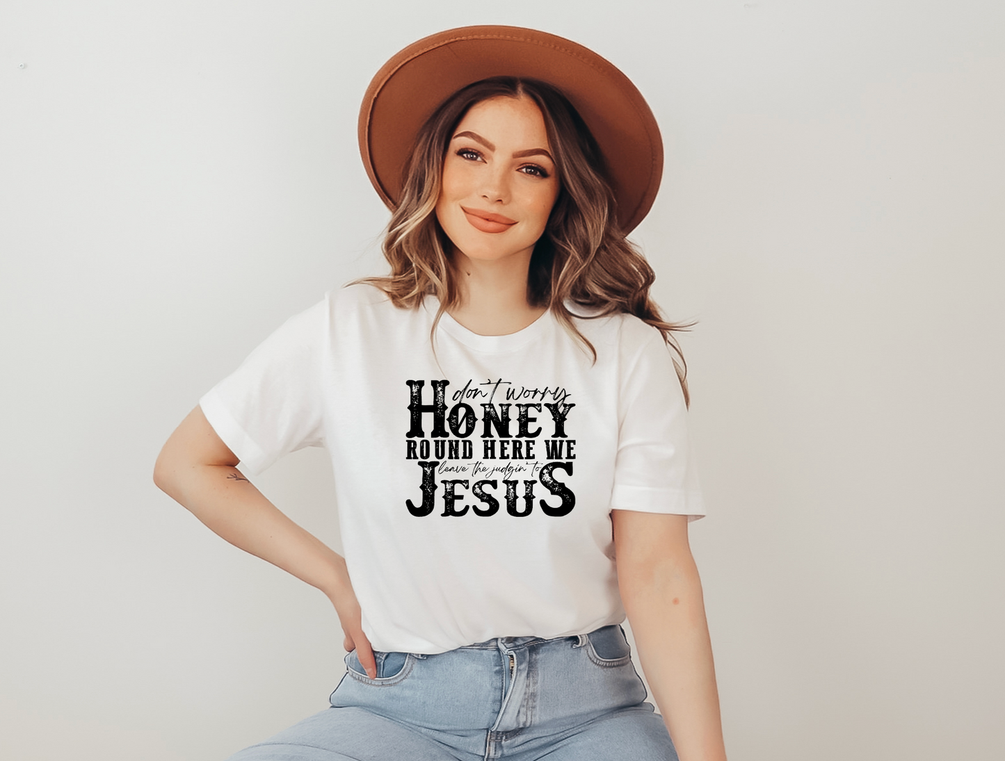 Leave The Judgin To Jesus Screen Print Transfer