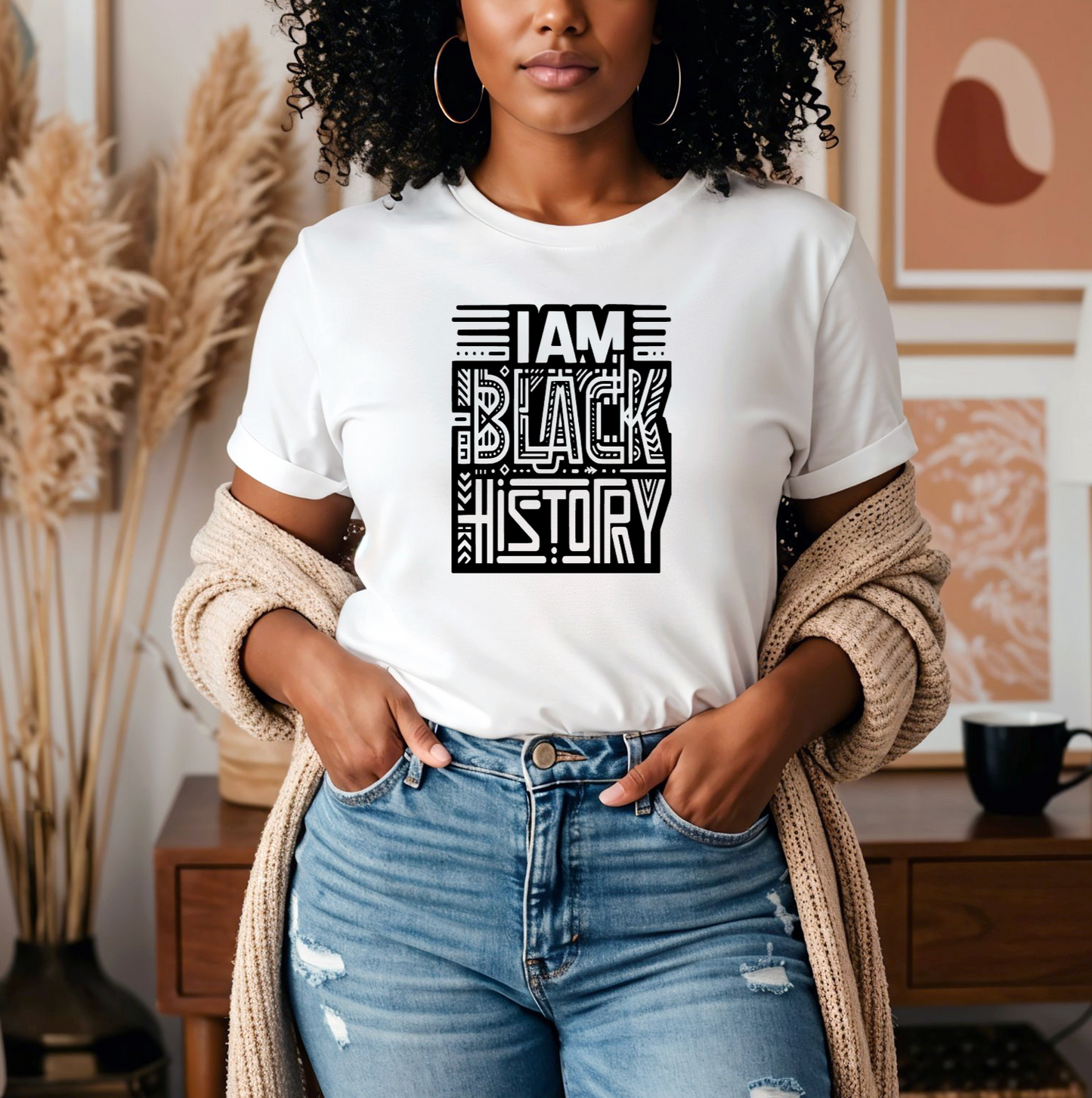 I AM BLACK HISTORY Screen Print Transfer