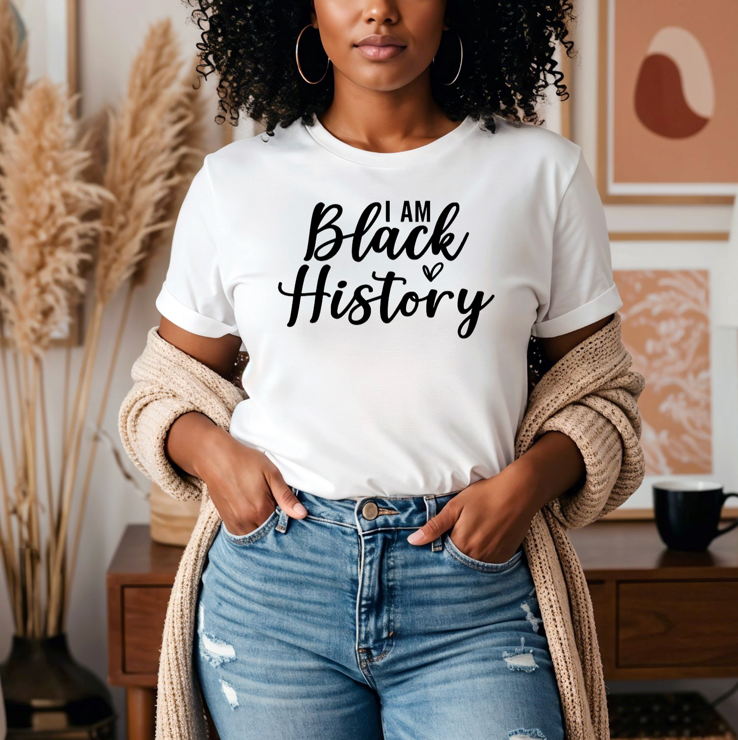 I AM Black History Month Screen Print Transfer