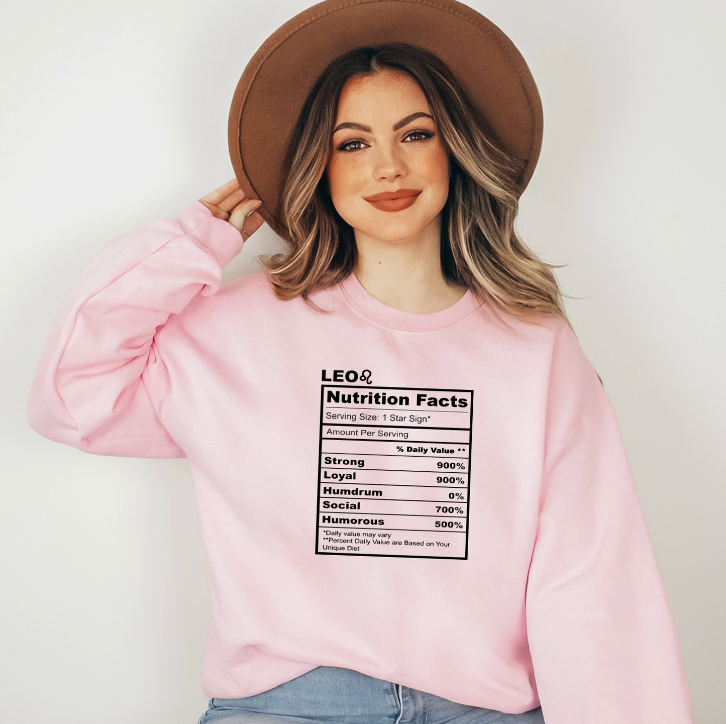 Leo Nutrition Facts Screen Print Transfer