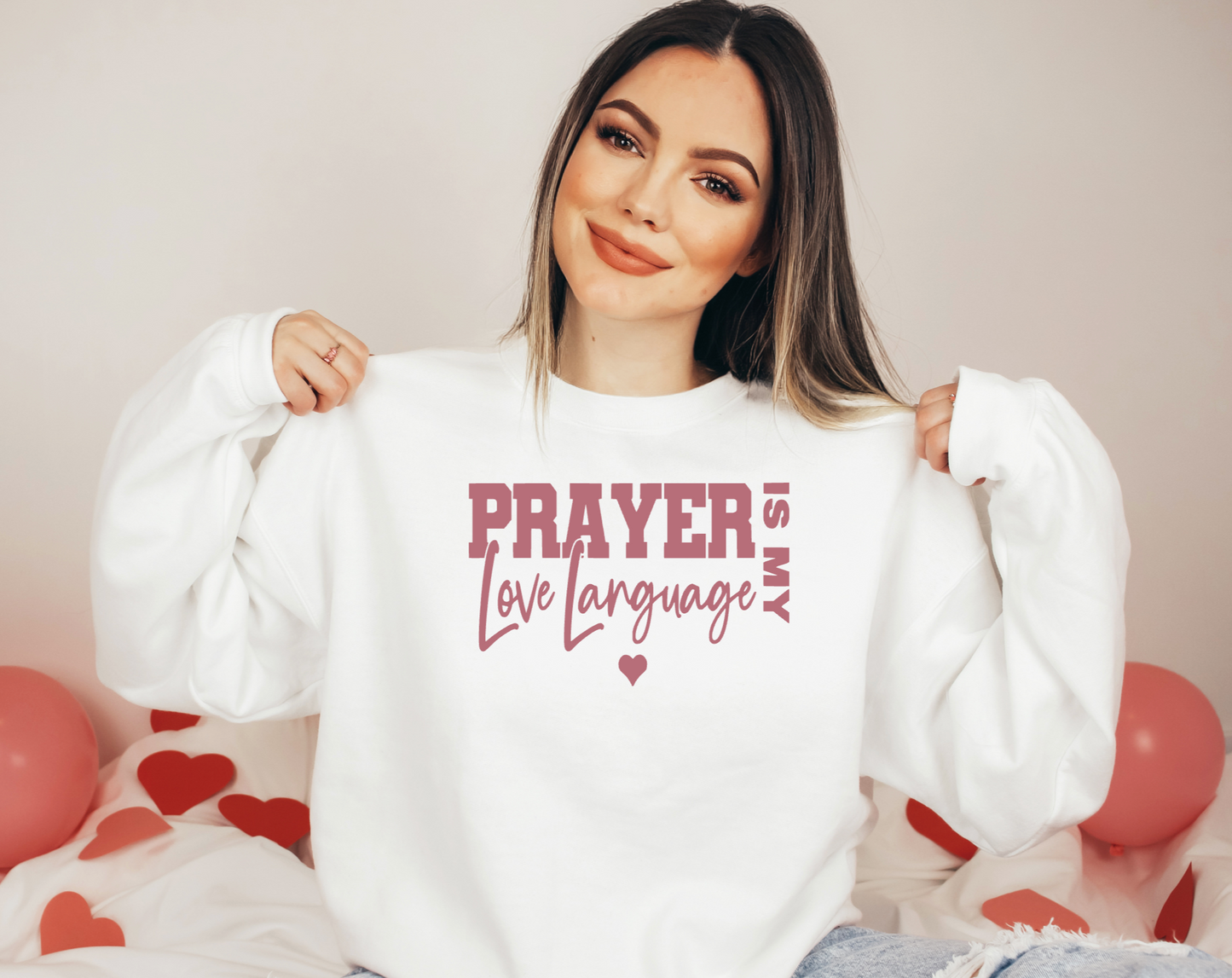 Prayer Screen Print Transfer (Metallic Rose Gold)