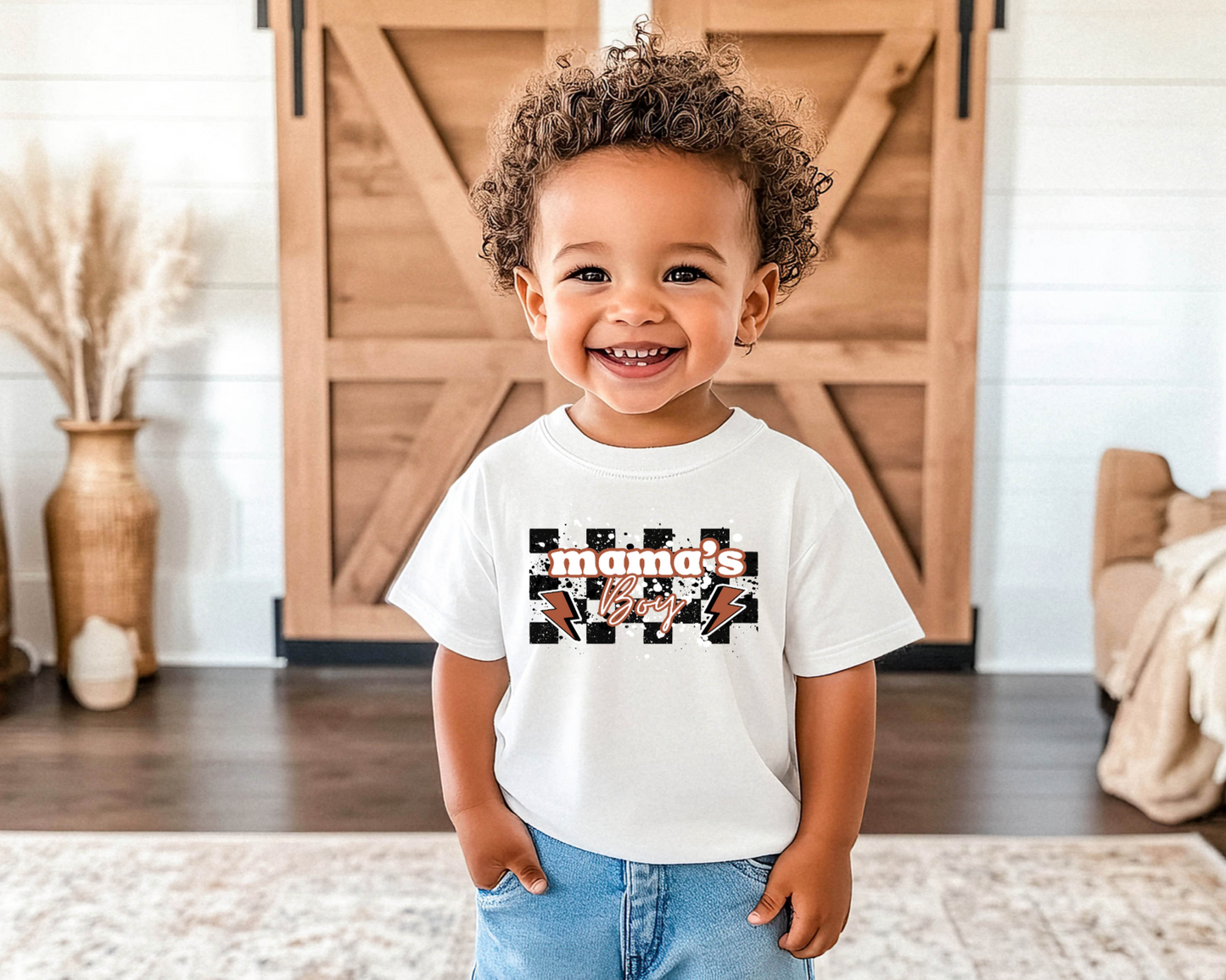 Mamas Boy Kids DTF Transfer