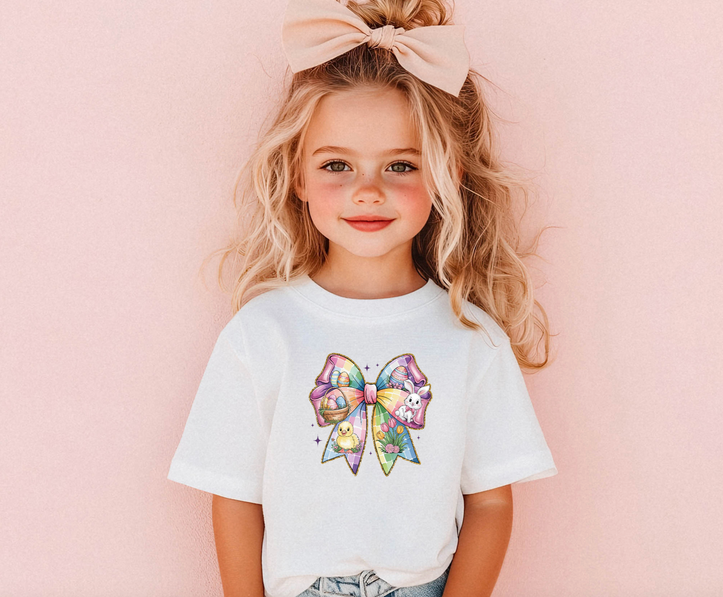 Easter Bow Kids DTF Transfer