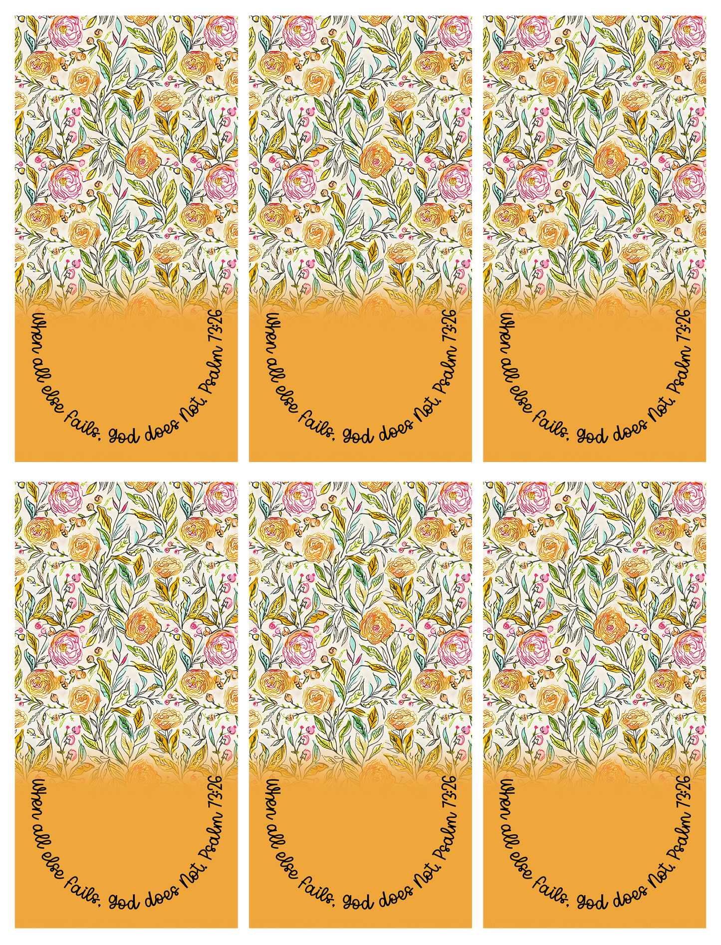 When All Else Fails, God Does Not Jumbo Paperclip Sublimation Transfer