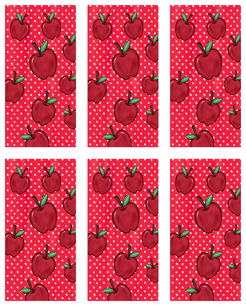 Apple Jumbo Paperclip Sublimation Transfer