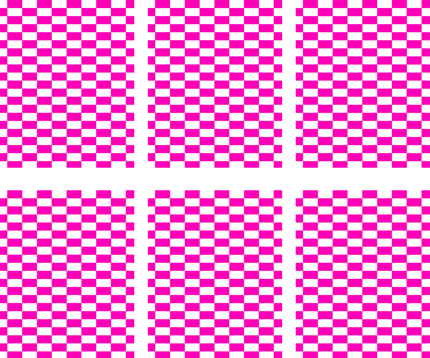 Pink Checkered Jumbo Paperclip Sublimation Transfer (for apple shaped paperclips)