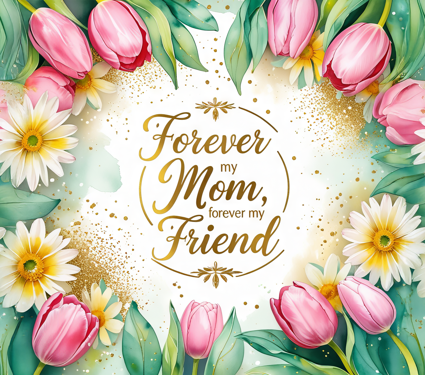 Forever Mom 20 oz Tumbler Sublimation Transfer