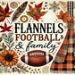 Flannels Football & Family 20 oz Tumbler Sublimation Transfer