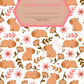 Floral Capybara Sticker Notebook Cover