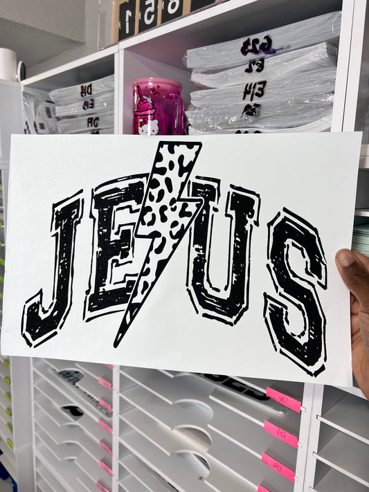 JESUS Screen Print Transfer
