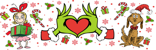 Extra Grinchy 40 oz Tumbler Sublimation Transfer