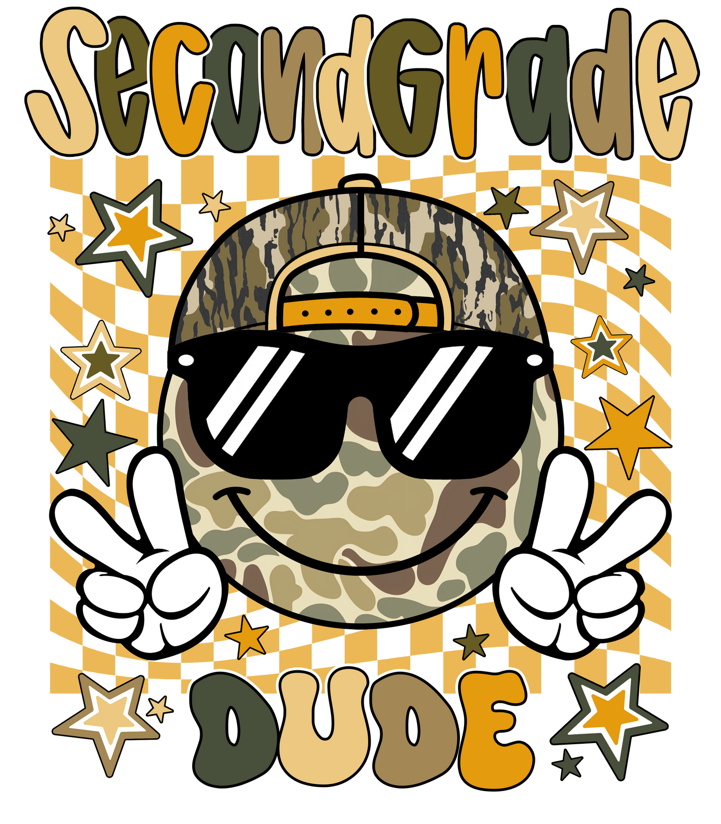 Back to School Dude DTF Transfer