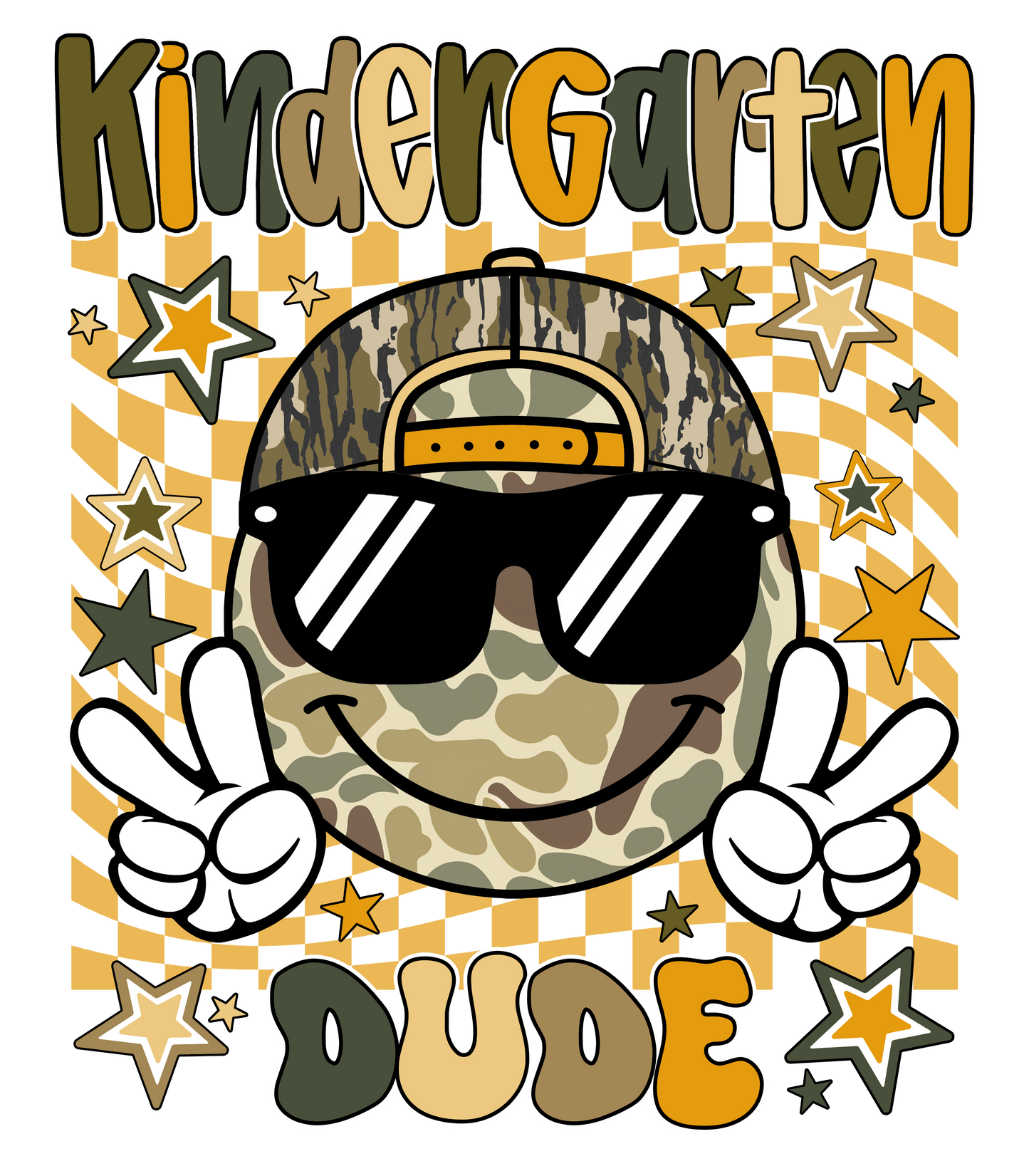 Back to School Dude DTF Transfer