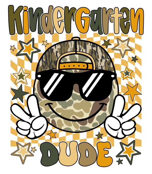 Back to School Dude DTF Transfer