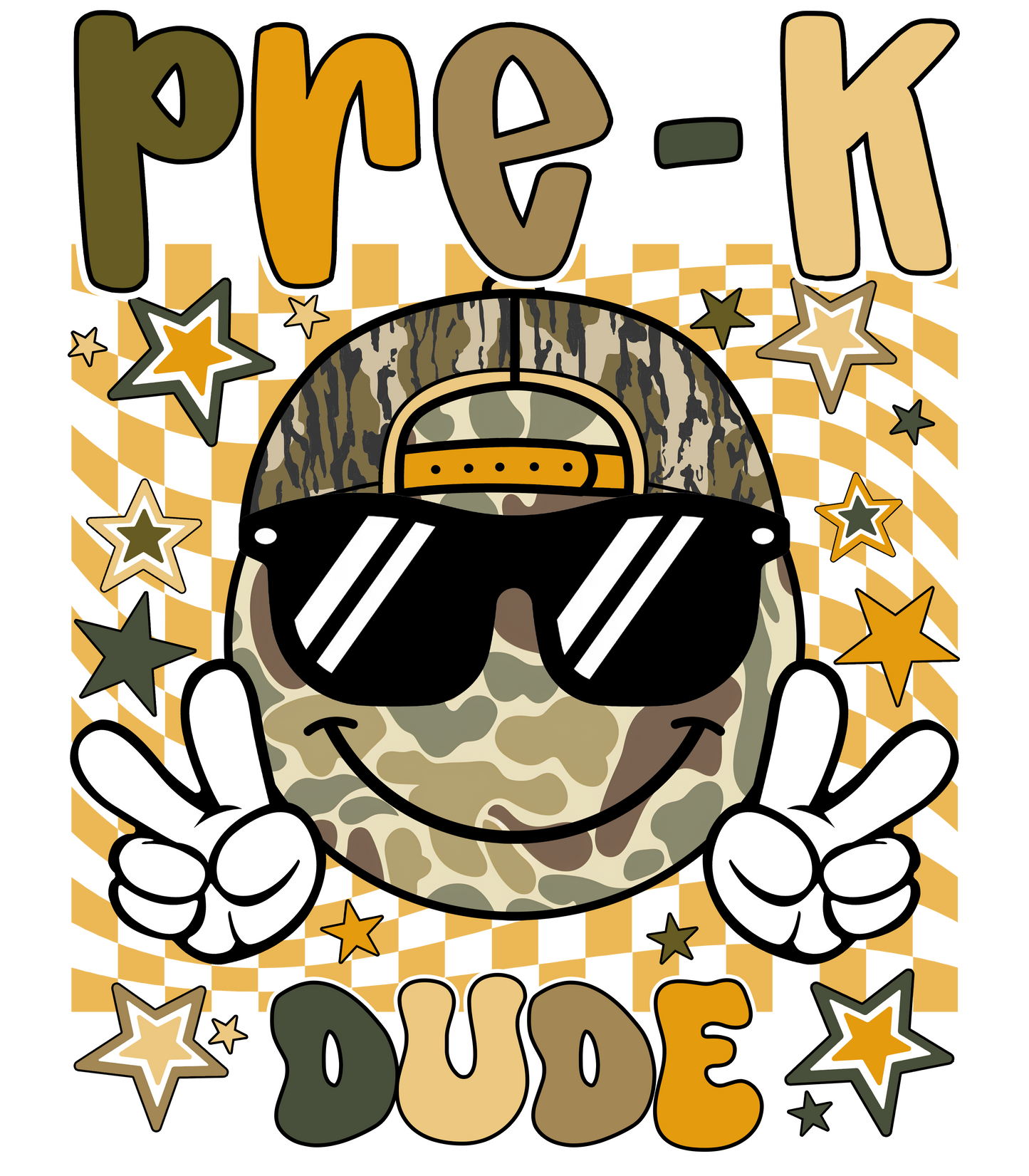 Back to School Dude DTF Transfer