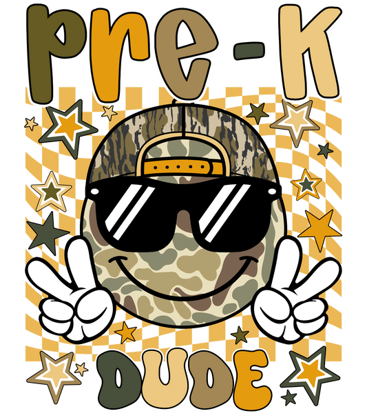 Back to School Dude DTF Transfer