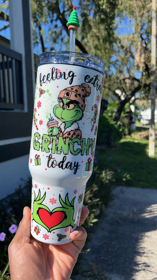 Feeling Extra Grinchy 40 oz Tumbler