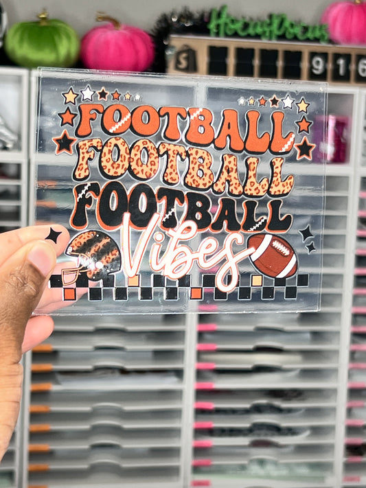 Football Vibes UV DTF Decal Transfer