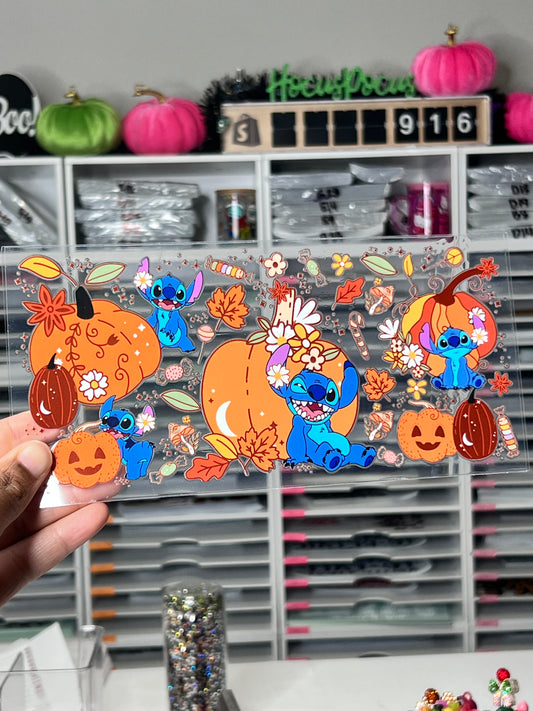 Stitch and Fall UV DTF Transfer