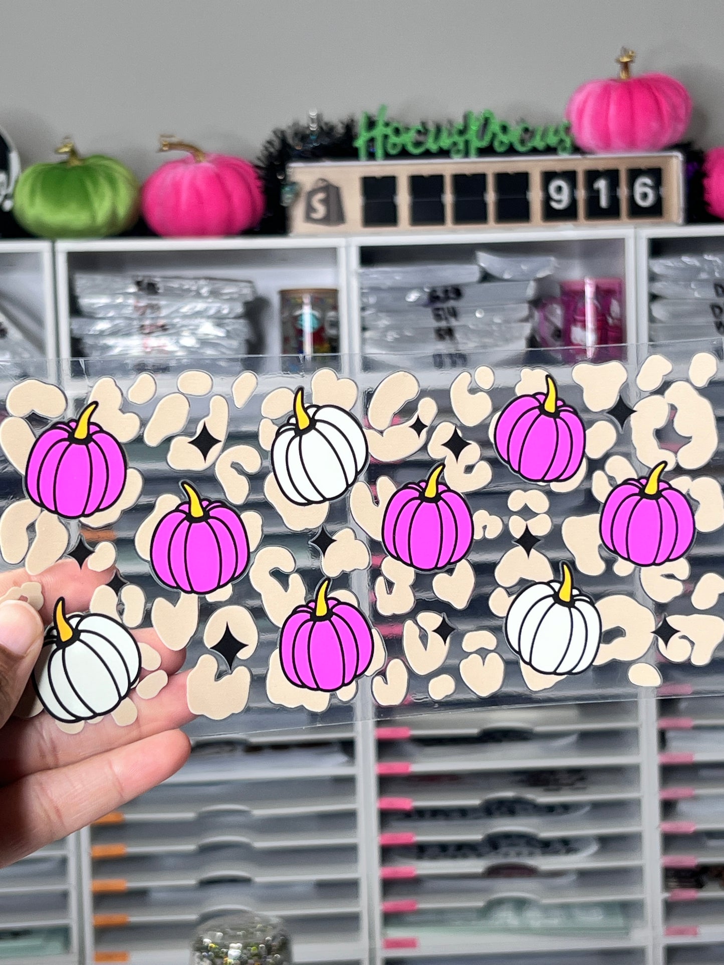 Leopard Pumpkin UV DTF Transfer