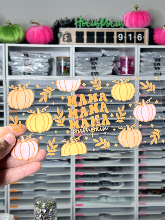 Mama Pumpkin UV DTF Transfer