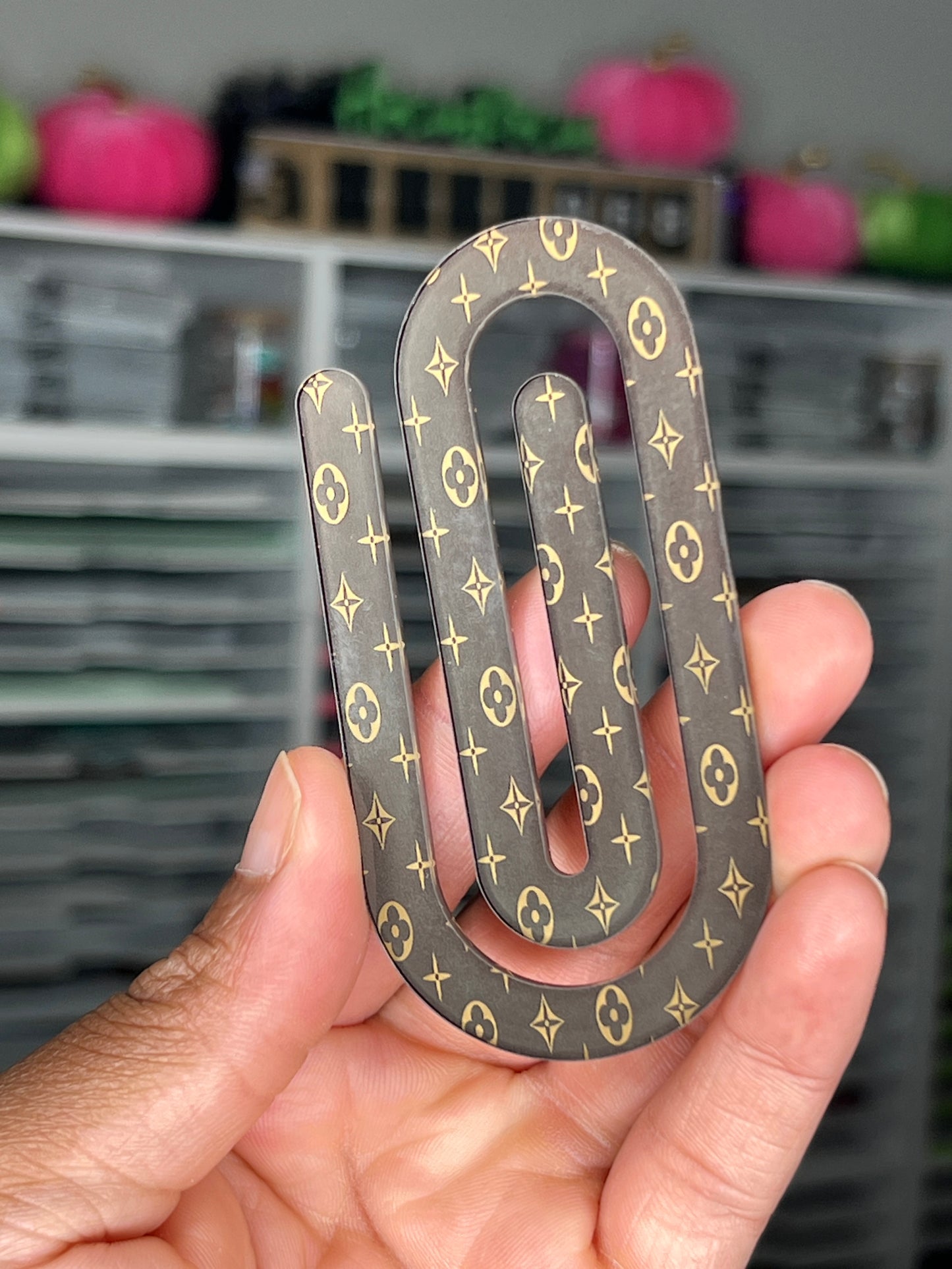 LV Inspired Jumbo Paperclip