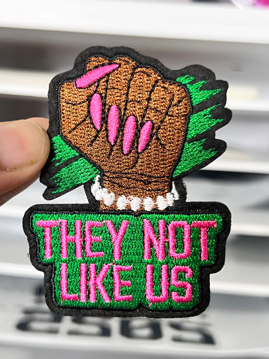 They Not Like Us Hat Patch