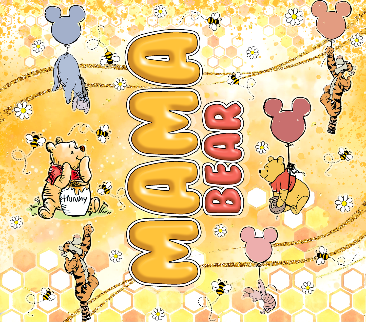 MAMA Bear 20 oz Tumbler Sublimation Transfer