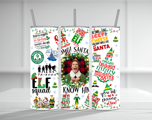 ELF 20 oz Tumbler Sublimation Transfer