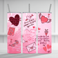 Happy Valentines Day 20 oz Tumbler Sublimation Transfer
