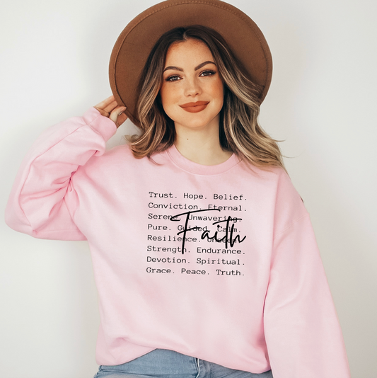 Faith Screen Print Transfer