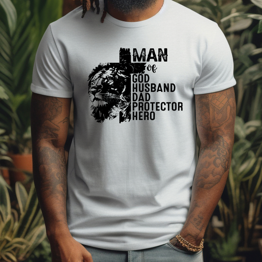 Man Of God Screen Print Transfer