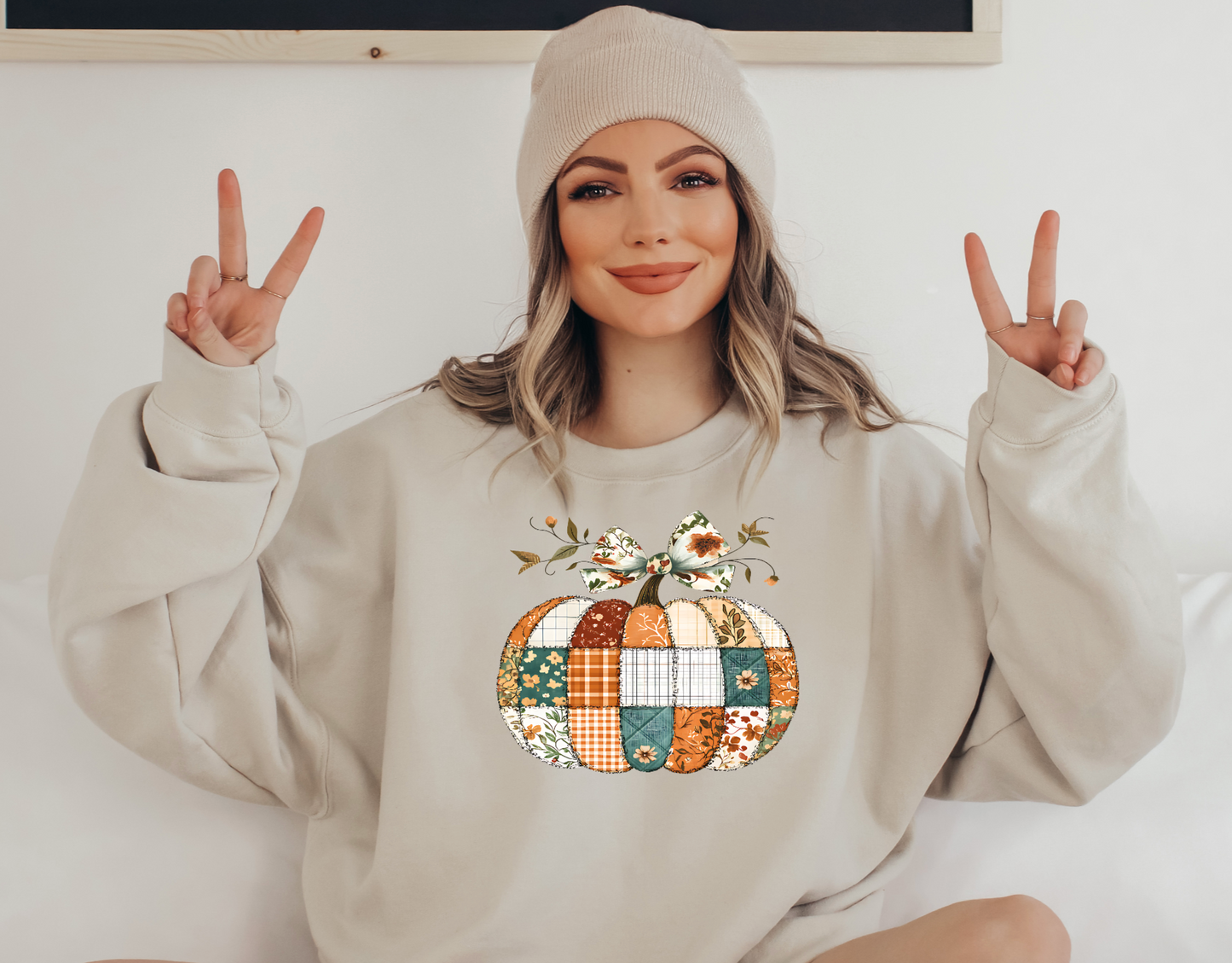 Quilt Pumpkin DTF Transfer