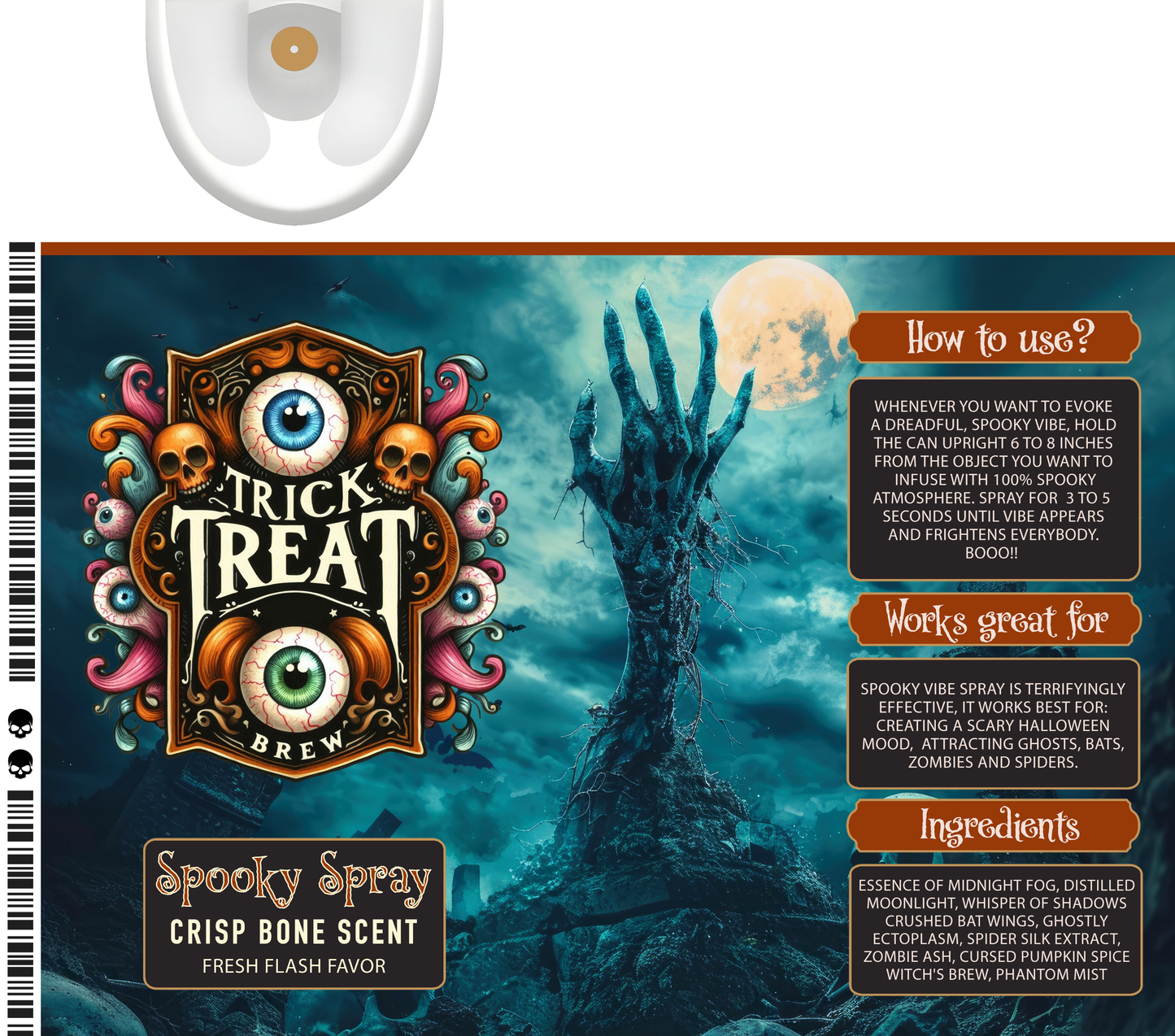 Spooky Spray 20 oz Tumbler Sublimation Transfer