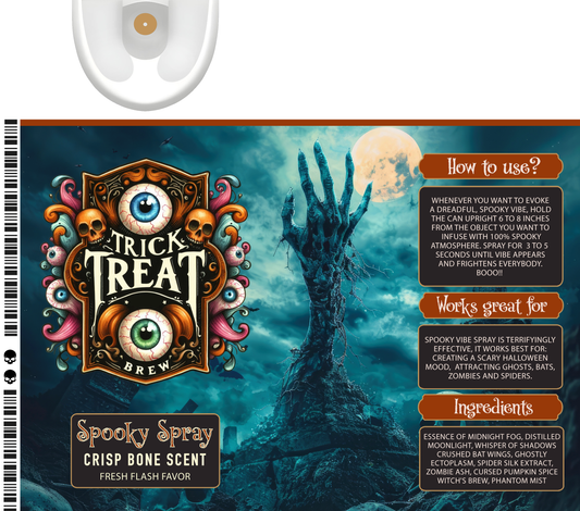 Spooky Spray 20 oz Tumbler Sublimation Transfer