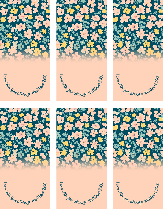 I Am With You Always Jumbo Paperclip Sublimation Transfer