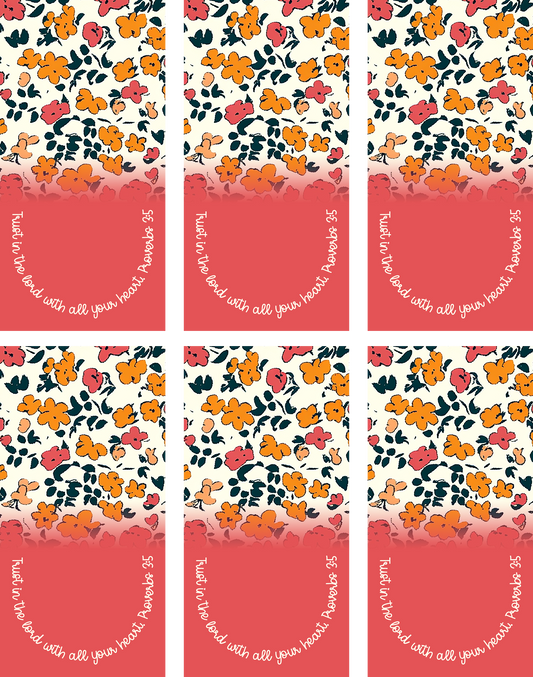 Trust In The Lord Jumbo Paperclip Sublimation Transfer